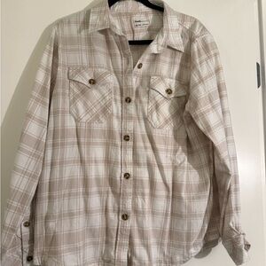 Beige Plaid Shirt
